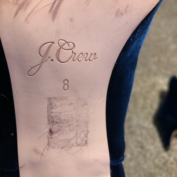 J. Crew Velvet Chelsea Ankle Booties - 8 - Picture 4 of 8